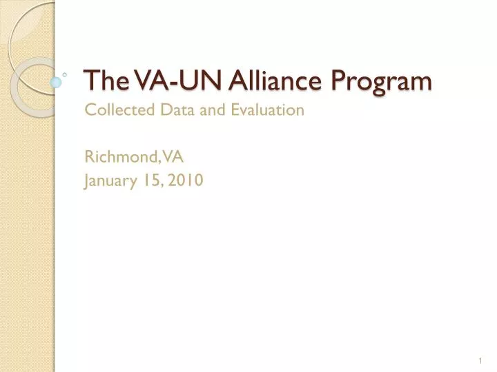 the va un alliance program