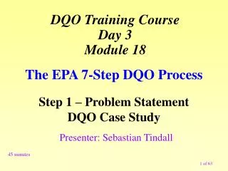 The EPA 7-Step DQO Process