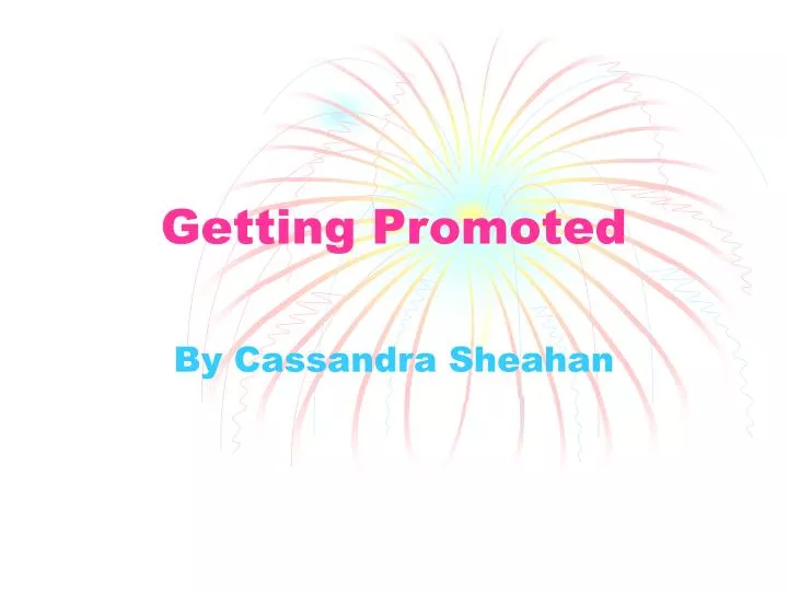 getting promoted