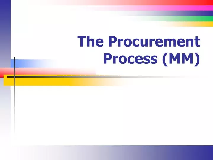 the procurement process mm