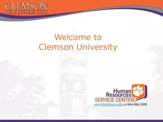 Welcome to Clemson University