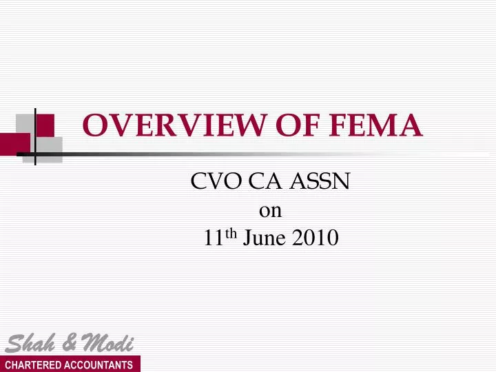 overview of fema