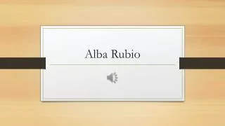 alba rubio