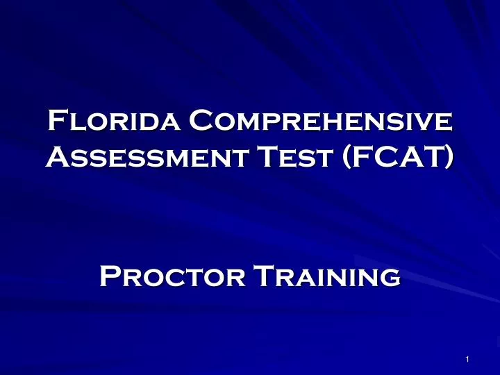 florida comprehensive assessment test fcat