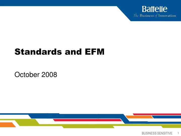 standards and efm