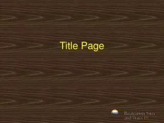 title page