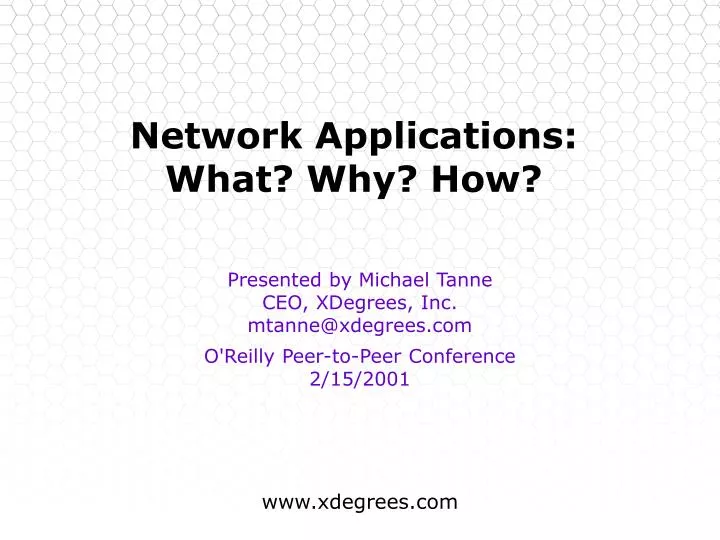network applications what why how