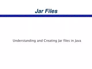 Jar Files