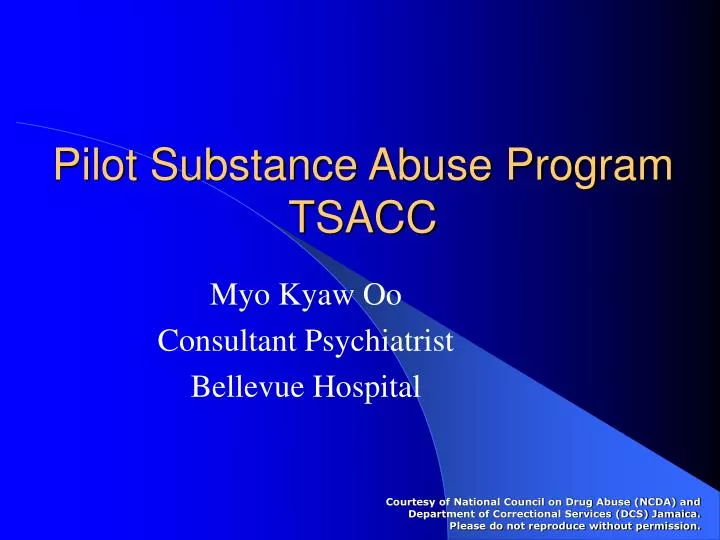 pilot substance abuse program tsacc