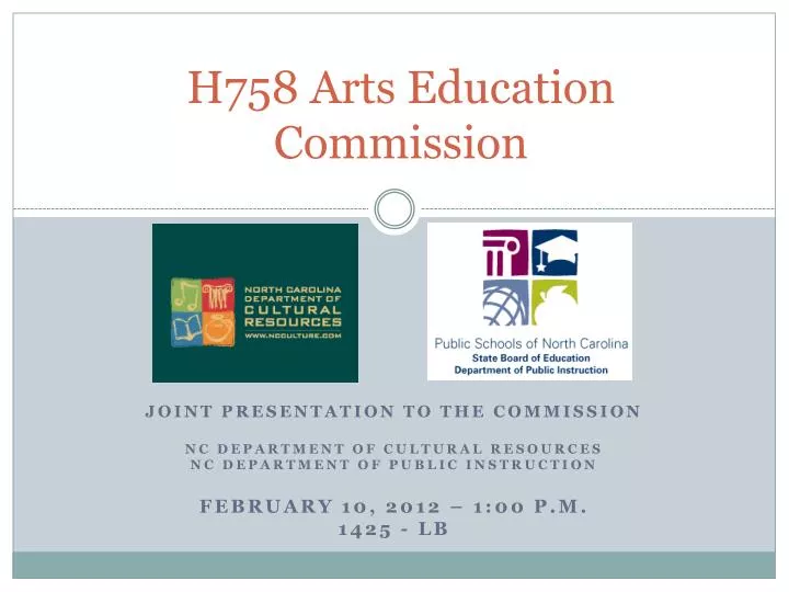 h758 arts education commission