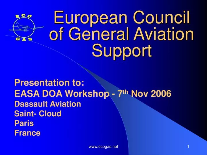 european council of general aviation support