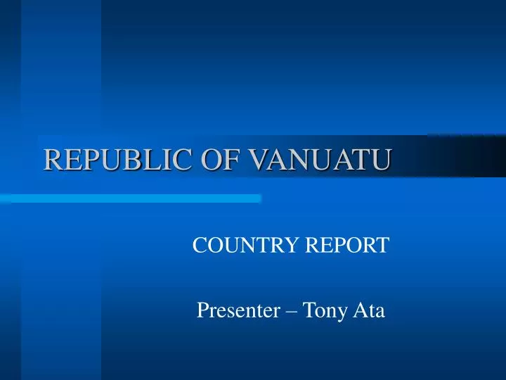 republic of vanuatu