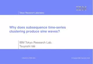 Why does subsequence time-series clustering produce sine waves?