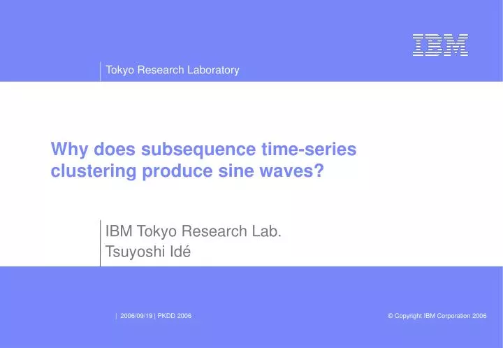 why does subsequence time series clustering produce sine waves