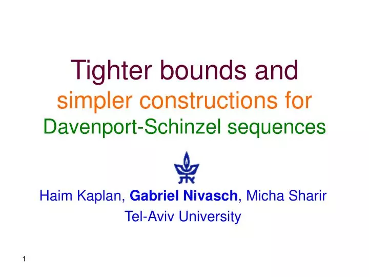 tighter bounds and simpler constructions for davenport schinzel sequences