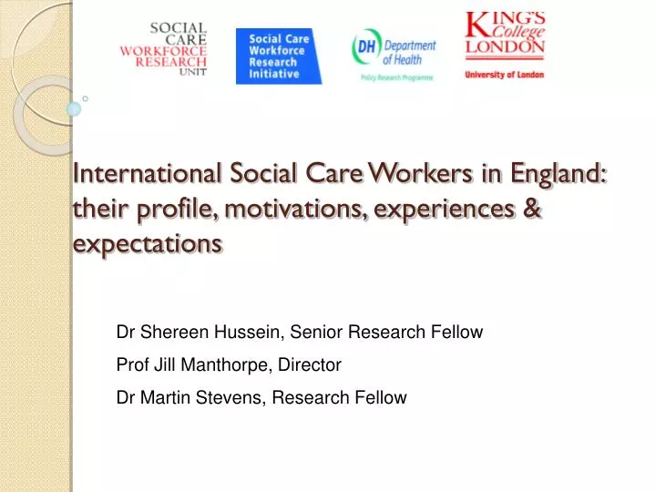 international social care workers in england their profile motivations experiences expectations