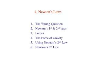 4. Newton's Laws