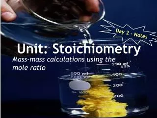 Unit: Stoichiometry