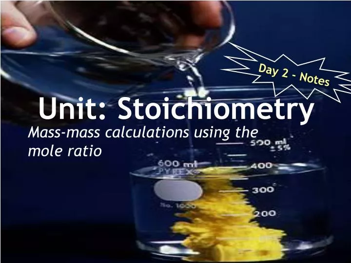 unit stoichiometry