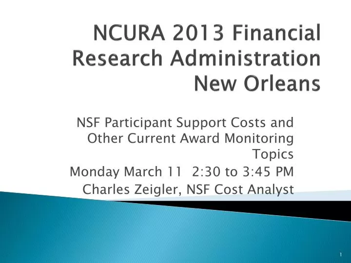 ncura 2013 financial research administration new orleans