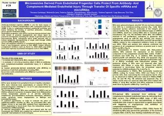 The aim of this study were: to isolate and characterize MVs released from EPCs;