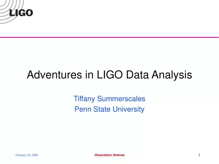 adventures in ligo data analysis