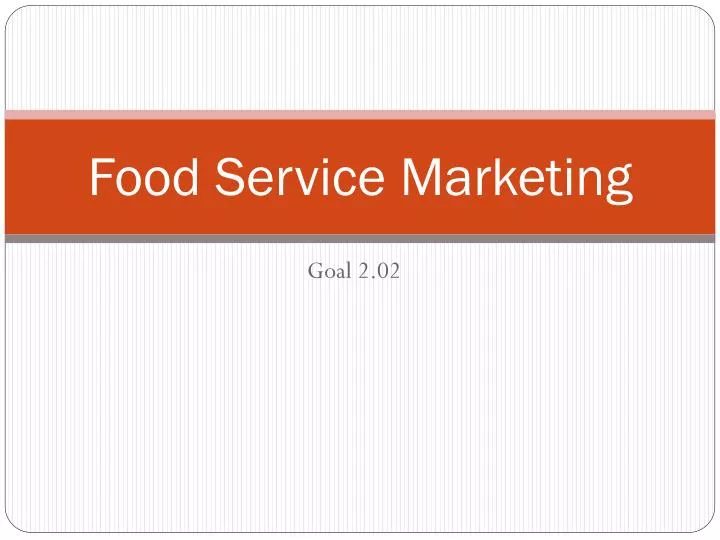 food service marketing