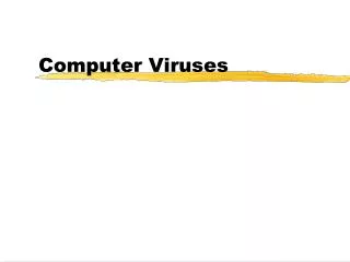 Computer Viruses