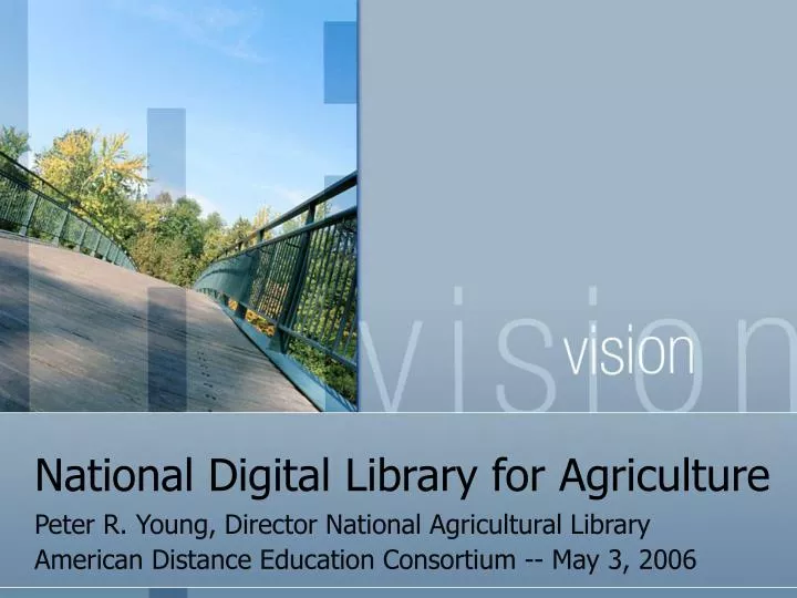 national digital library for agriculture
