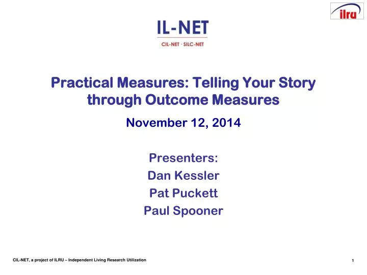 practical measures telling your story through outcome measures