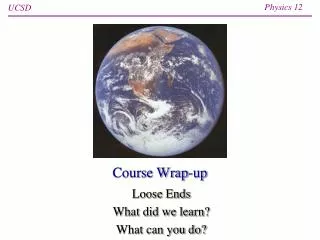 Course Wrap-up