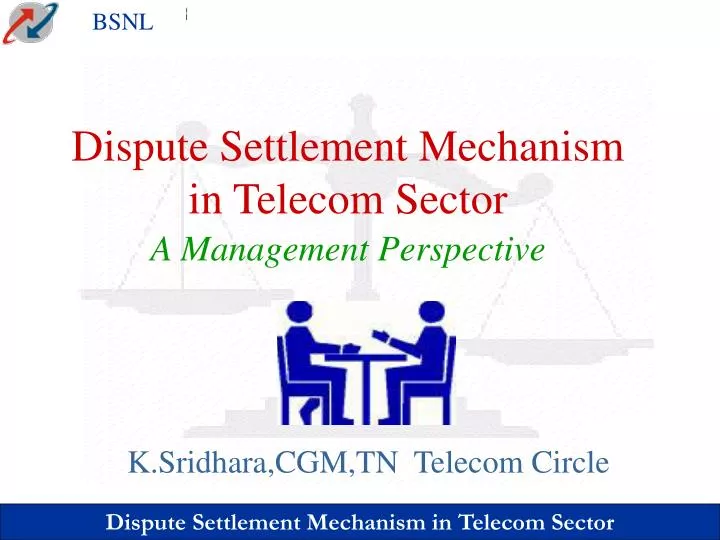 dispute settlement mechanism in telecom sector