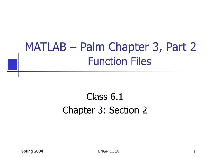 matlab palm chapter 3 part 2 function files