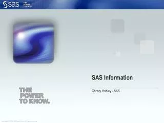 SAS Information