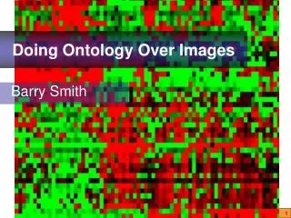 Doing Ontology Over Images