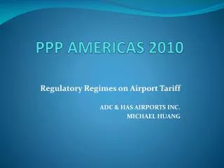PPP AMERICAS 2010