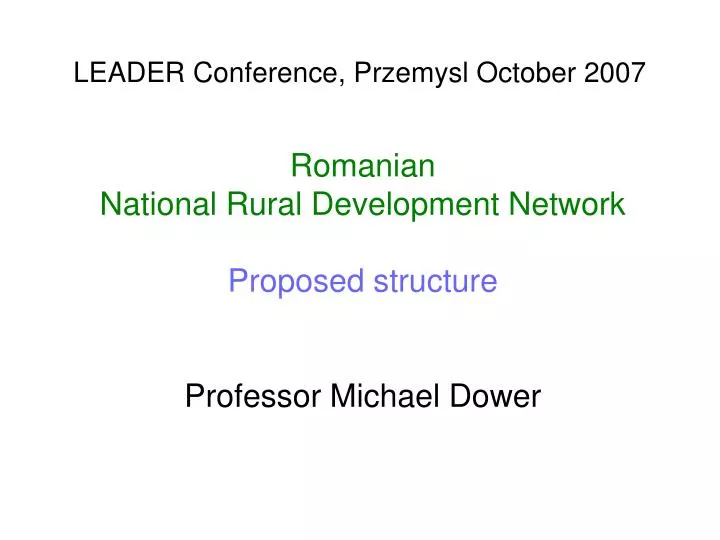 leader conference przemysl october 2007