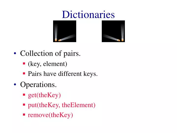 dictionaries