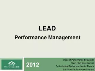 Performance Management