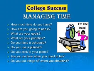 Managing Time