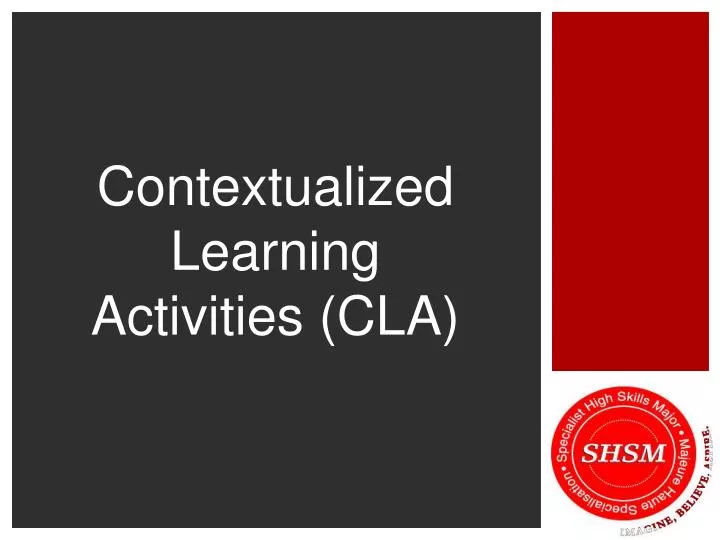 contextualized learning activities cla
