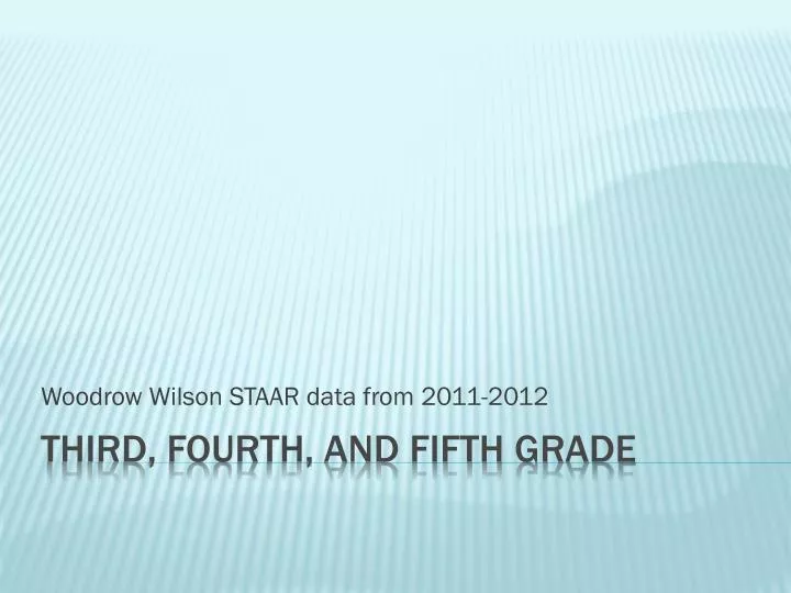 woodrow wilson staar data from 2011 2012