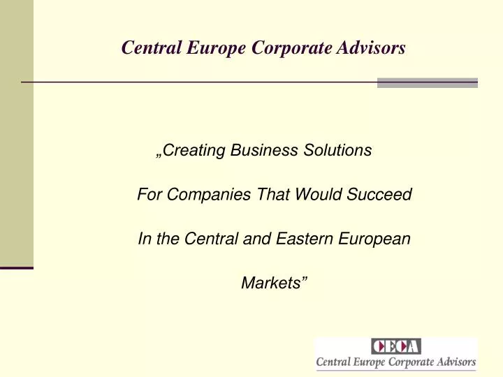 central europe corporate advisors