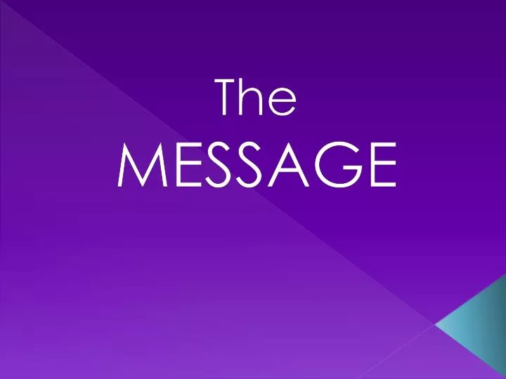the message