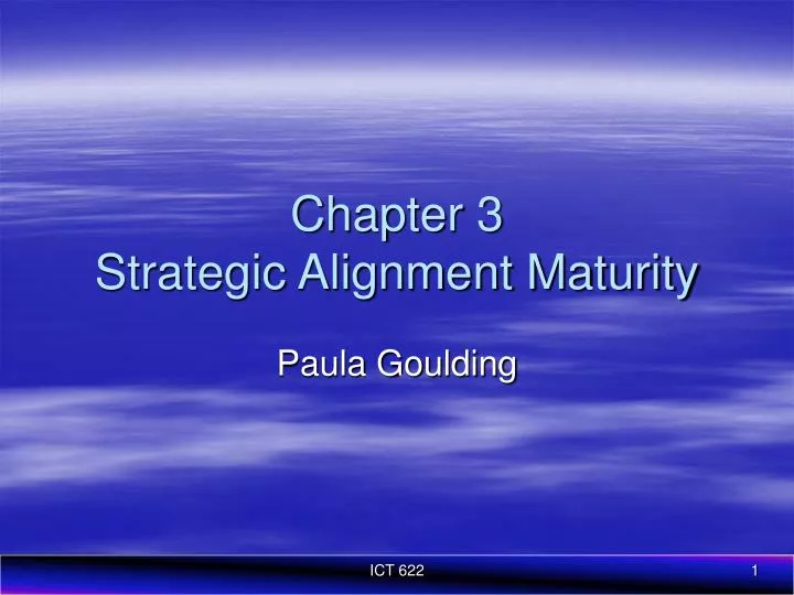 chapter 3 strategic alignment maturity