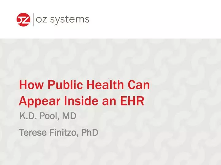 how public health can appear inside an ehr