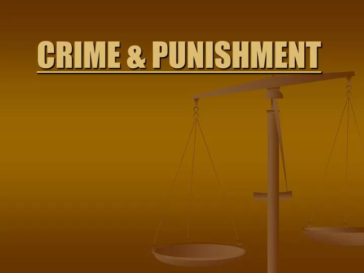 crime punishment