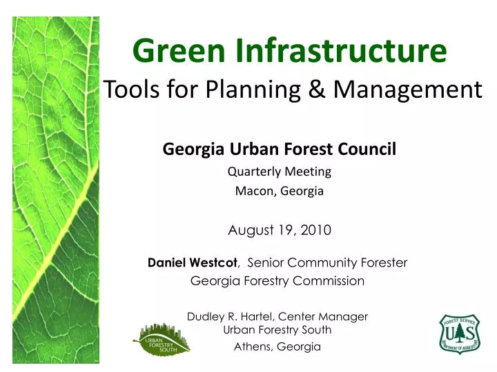 green infrastructure tools for planning management