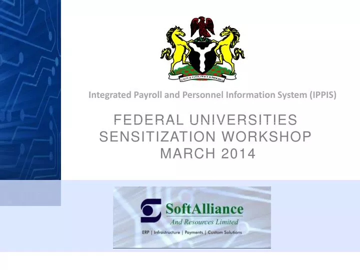 federal universities sensitization workshop march 2014