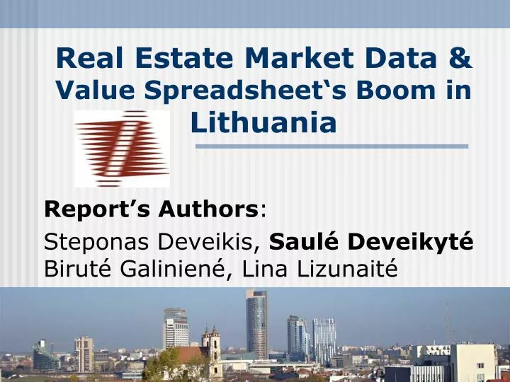 real estate market data value spreadsheet s boom in lithuania
